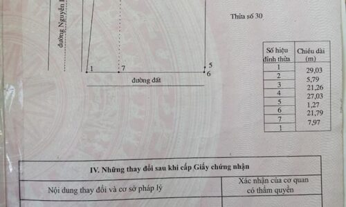 Bán lô đất mặt tiền đường nguyễn du xã tân phước thị xã lagi bình thuận