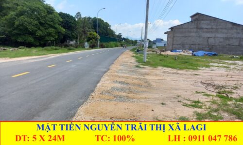 Bán  đất mặt tiền đường nhựa nguyễn trãi thị xã lagi bình thuận