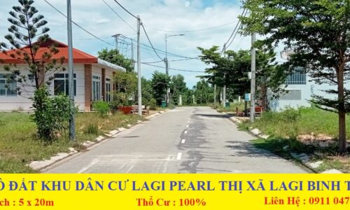 Bán đất sổ hồng riêng khu dân cư lagi pearl thị xã lagi bình thuận