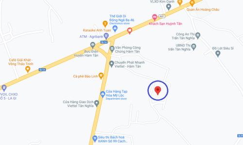Bán lô đất mặt tiền đường nhựa khu dân cư  hiện hữu ngay trung tâm thị trấn tân nghĩa hàm tân bình thuận