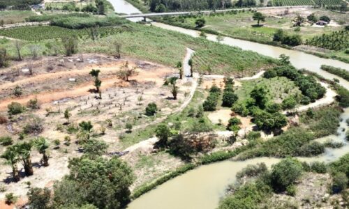 Bán lô đất mặt tiền view sông dinh 250m mặt tiền sông và dường ngay khu dân cư xã tân xuân hàm tân