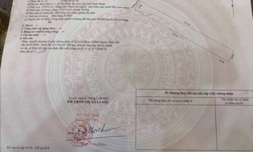 Bán lô đất mẫu tân lý 1 tân bình  thị xã lagi bình thuận