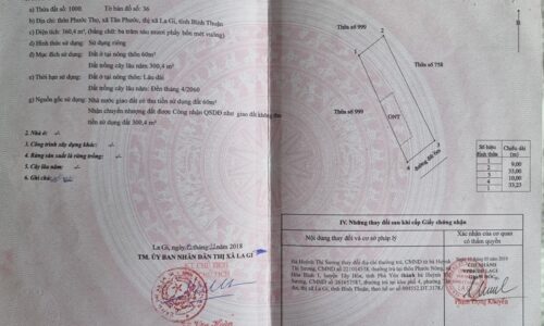 Bán lô đất hẻm tôn đức thắng tân phước thị xã lagi bình thuận